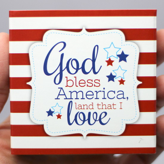 God Bless America 1oz .999 Silver Medallion in Gift Box