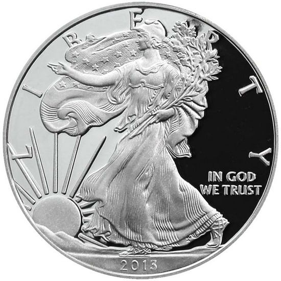 2013 W Silver American Eagle PF in OGP