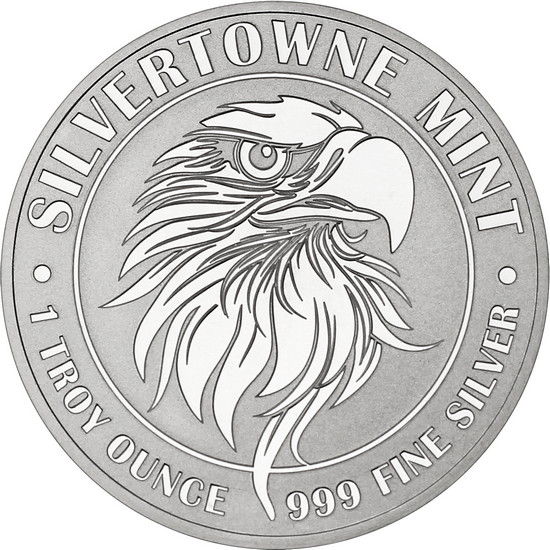 Obverse of the Mighty Eagle 1oz .999 Silver Medallion