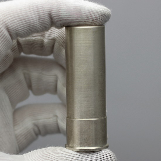 Close Up Showing True Size of Shotgun Shell Silver Bullet Replicas Minted by the SilverTowne Mint