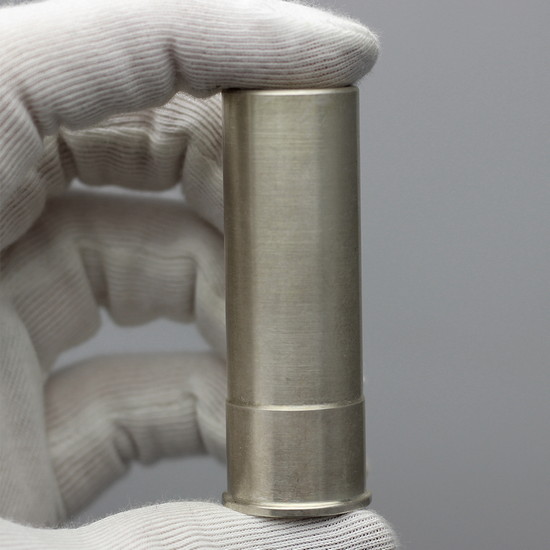 Close Up Showing True Size of Shotgun Shell Silver Bullet Replicas Minted by the SilverTowne Mint Close Up Showing True Size of Shotgun Shell Silver Bullet Replicas Minted by the SilverTowne Mint