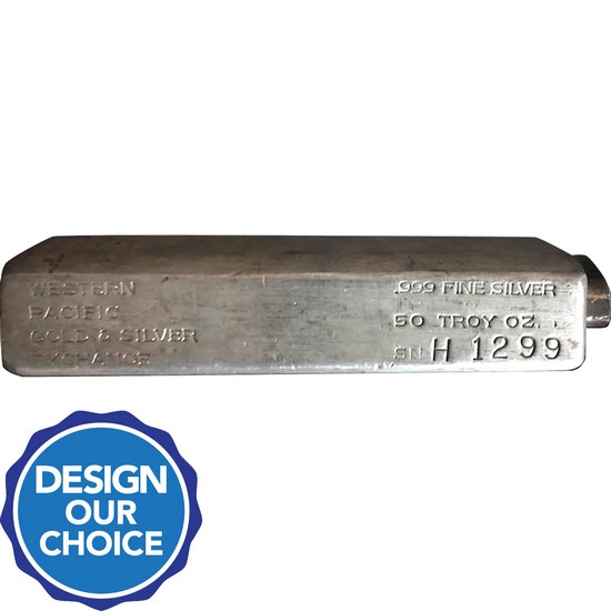 50oz .999 Silver Bar Our Choice Brand - Secondary Market