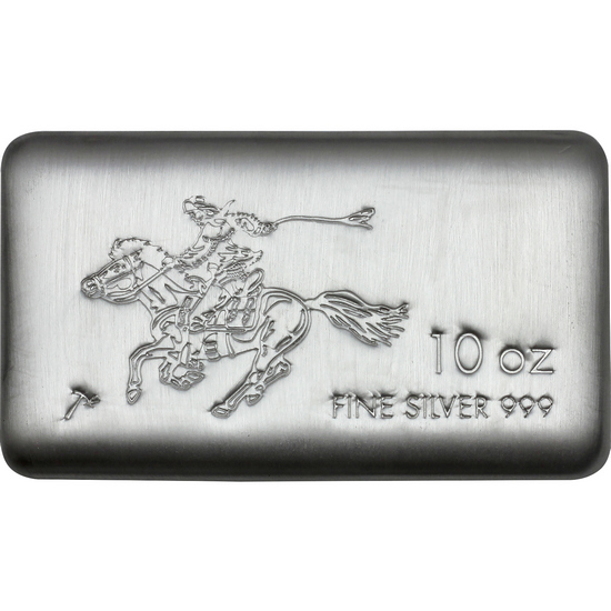 SilverTowne Pony 10oz  .999 Silver Cast Bar