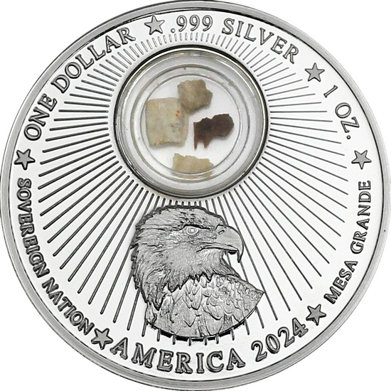 2024 Mesa Grande Silver In the Footsteps of Jesus: Tomb of Jesus with Stone from Jerusalem 1oz Proof in OGP 2024 Mesa Grande Silver In the Footsteps of Jesus: Tomb of Jesus with Stone from Jerusalem 1oz Proof in OGP