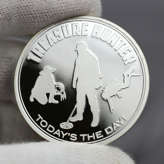 Treasure Hunter: Today's the Day 1oz .999 Silver Medallion