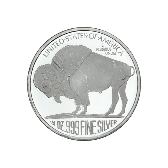 Buffalo Replica 1/4oz .999 Silver Medallion Buffalo Replica 1/4oz .999 Silver Medallion