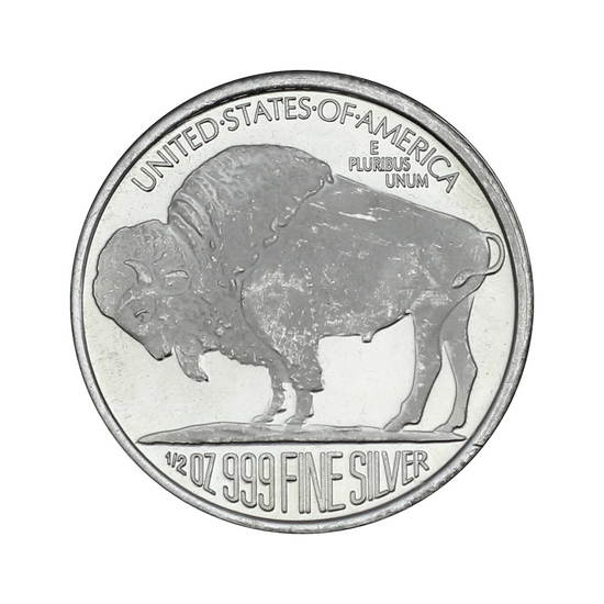 Buffalo Replica 1/2oz .999 Silver Medallion Buffalo Replica 1/2oz .999 Silver Medallion
