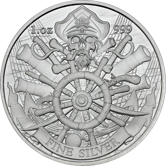 Dead Men Tell No Tales Silver 1oz .999 Medallion Dead Men Tell No Tales Silver 1oz .999 Medallion