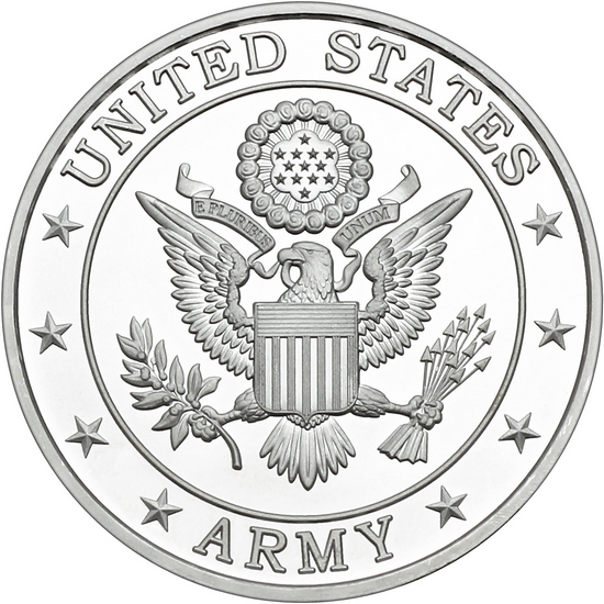 US Army Officially Licensed 1oz .999 Silver Medallion in Gift Box US Army Officially Licensed 1oz .999 Silver Medallion in Gift Box