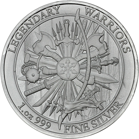 Genghis Kahn Legendary Warriors Series 1oz .999 Silver Medallion Genghis Kahn Legendary Warriors Series 1oz .999 Silver Medallion