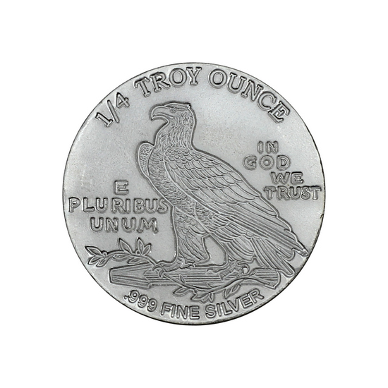 Indian Incused Replica 1/4oz .999 Silver Medallion Indian Incused Replica 1/4oz .999 Silver Medallion