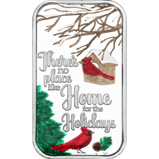 2025 No Place Like Home Cardinals 1oz .999 Silver Bar Enameled in Gift Box 2025 No Place Like Home Cardinals 1oz .999 Silver Bar Enameled in Gift Box