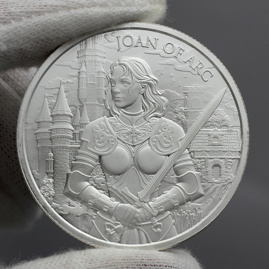 Joan of Arc Legendary Warriors Series 1oz .999 Silver Round