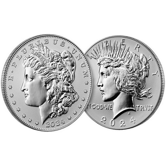 2024 S Morgan and Peace Silver Dollar Set in OGP 2024 S Morgan and Peace Silver Dollar Set in OGP