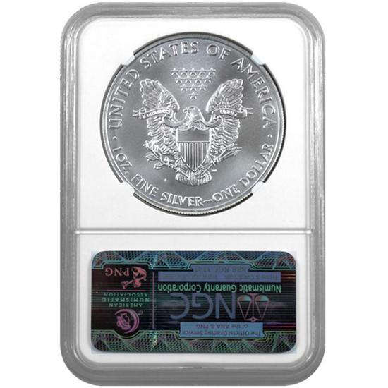 2011 S Silver American Eagle San Francisco Mint MS69 NGC Bridge Label 2011 S Silver American Eagle San Francisco Mint MS69 NGC Bridge Label