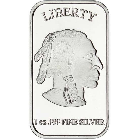 Buffalo Replica 1oz .999 Silver Bar