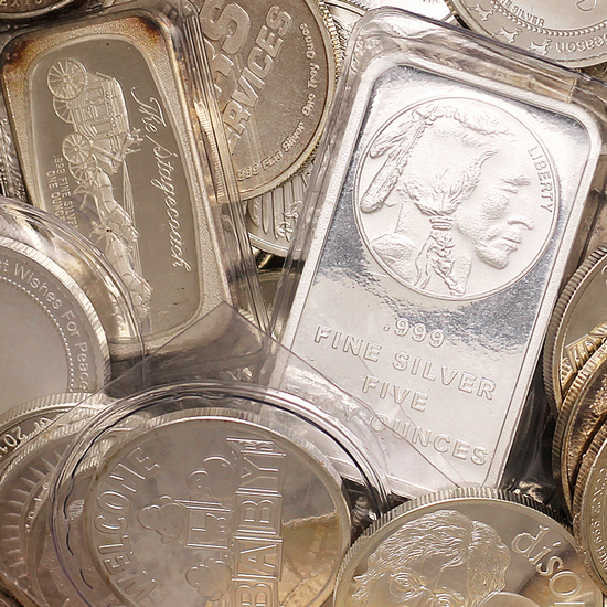 Melt Bucket .999 Silver by the Ounce - Secondary Market Melt Bucket .999 Silver by the Ounce - Secondary Market