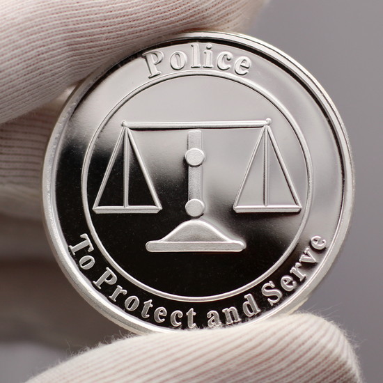 Police Protect and Serve 1oz .999 Silver Medallion