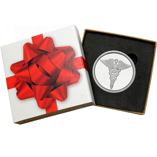 Medical 1oz .999 Silver Medallion in Gift Box