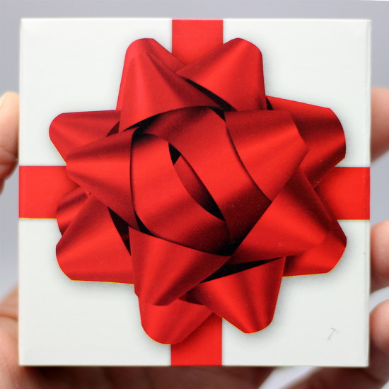 Optional Red Bow Gift Box Sleeve Option