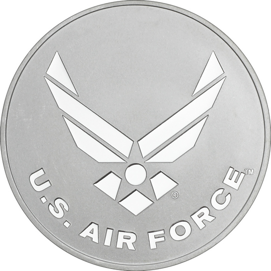 U.S. Air Force Officially Licensed 1oz .999 Silver Medallion in Gift Box U.S. Air Force Officially Licensed 1oz .999 Silver Medallion in Gift Box