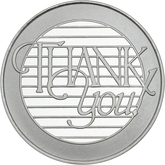 Thank You! 1oz .999 Silver Round