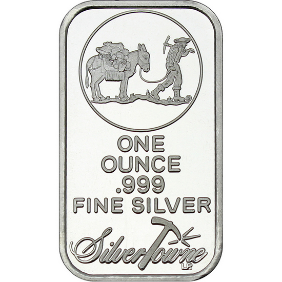 SilverTowne Trademark 1oz .999 Silver Bar