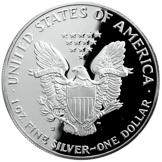 1986 S Silver American Eagle PF