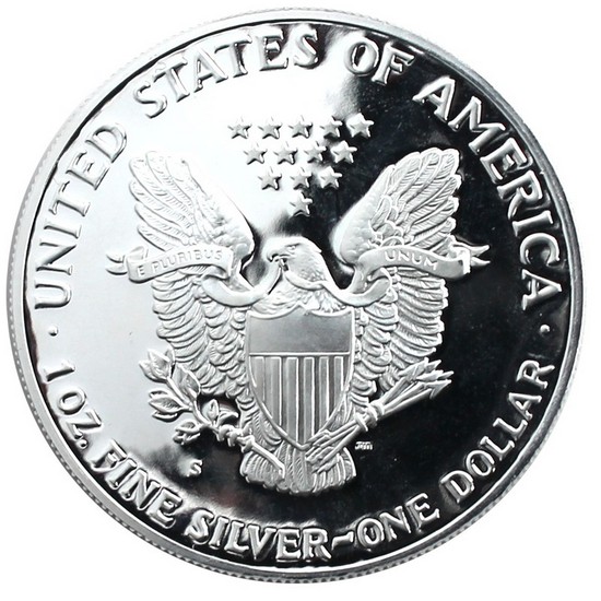 1987 S Silver American Eagle PF
