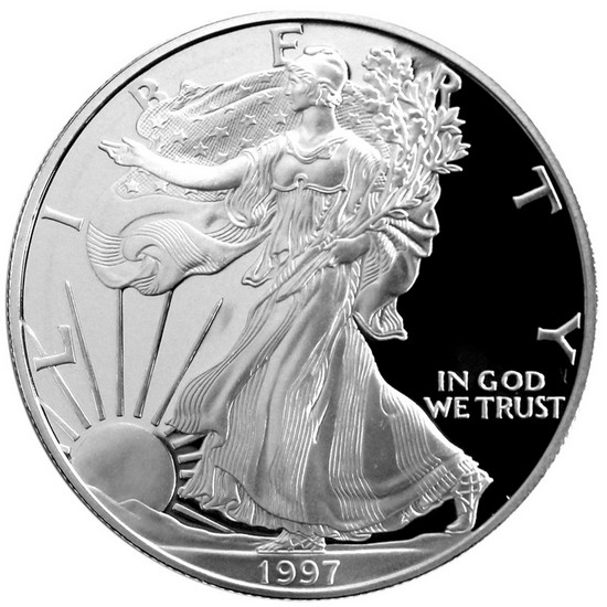 1997 P Silver American Eagle PF