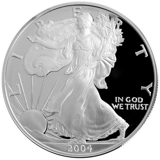 2004 W Silver American Eagle PF