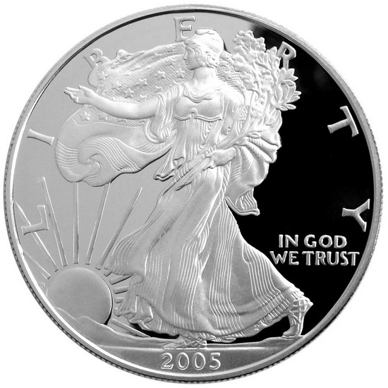 2005 W Silver American Eagle PF
