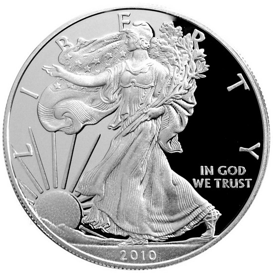 2010 W Silver American Eagle PF