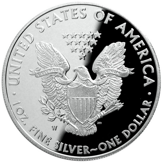 2010 W Silver American Eagle PF