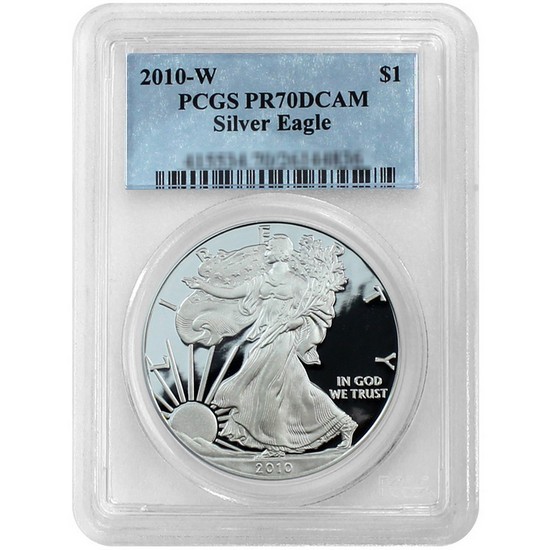 2010 W Silver American Eagle PR70 DCAM PCGS