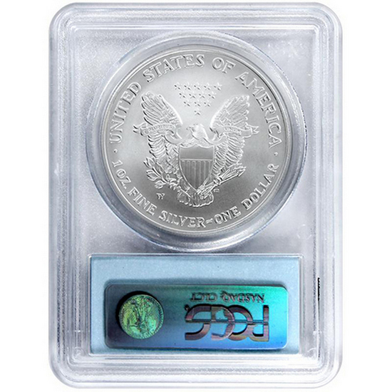 2007 W Silver American Eagle MS69 Burnished PCGS 2007 W Silver American Eagle MS69 Burnished PCGS