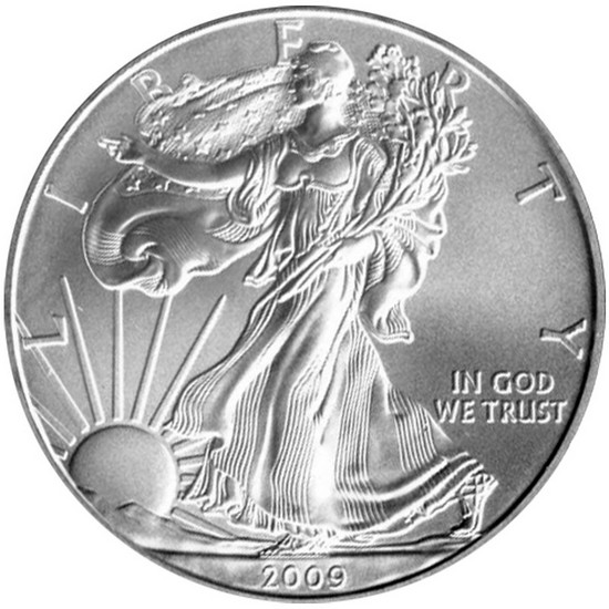 2009 Silver American Eagle BU