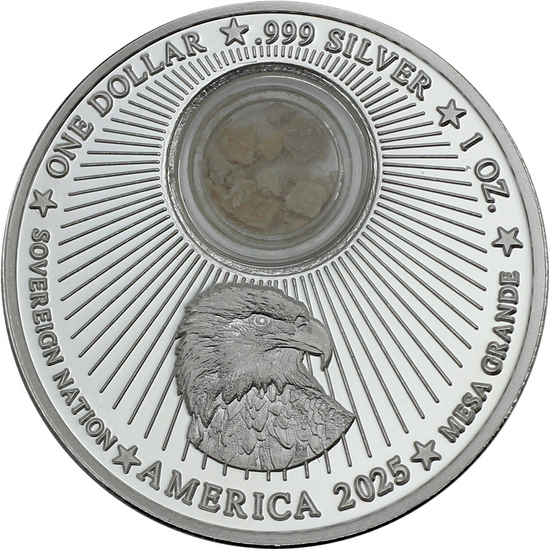 2025 Mesa Grande Silver In the Footsteps of Jesus: Ascension with Stone from Jerusalem 1oz Proof in OGP 2025 Mesa Grande Silver In the Footsteps of Jesus: Ascension with Stone from Jerusalem 1oz Proof in OGP