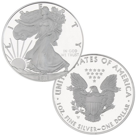 2018 Congratulations Set Silver Eagle in OGP