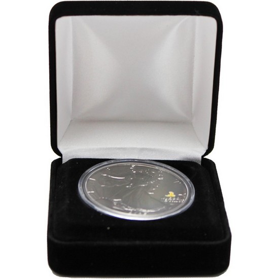 2025 (P) Silver American Eagle Eagle Privy Black Ruthenium Edition