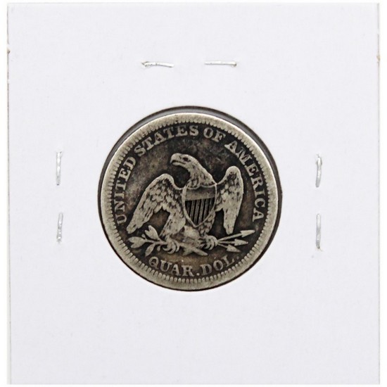 Pre-Civil War Dated Liberty Seated Quarter in F/VF Condition