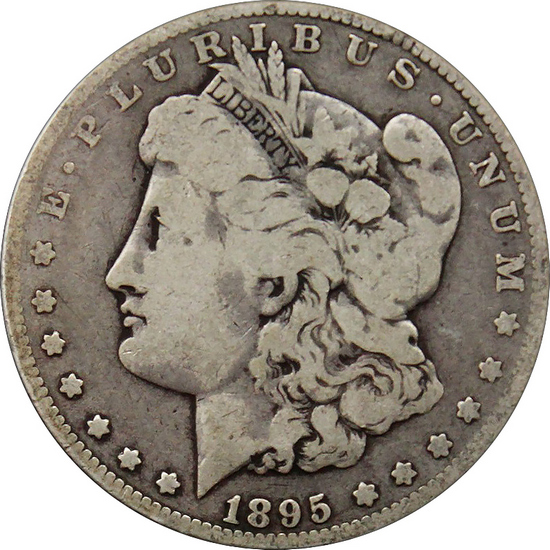 1895 O Morgan Silver Dollar in G/VG Condition