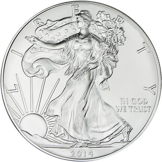 2014 Silver American Eagle BU