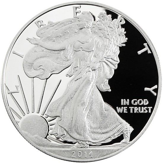 2014 W Silver American Eagle PF