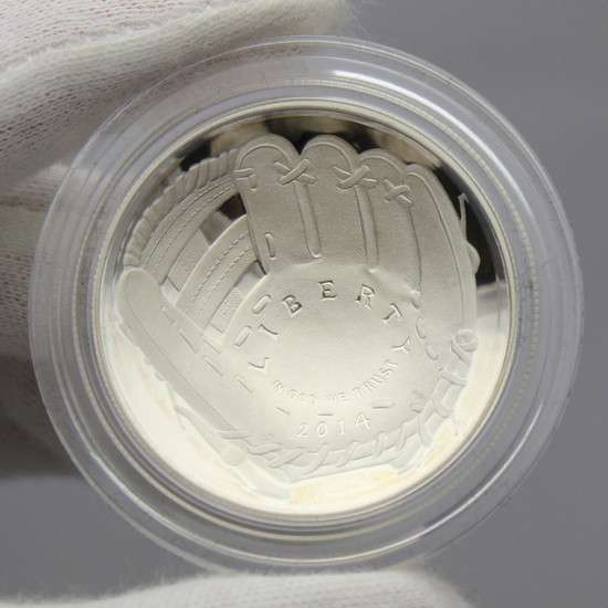 2014 P Baseball Hall of Fame Silver Dollar PF Coin in OGP 2014 P Baseball Hall of Fame Silver Dollar PF Coin in OGP