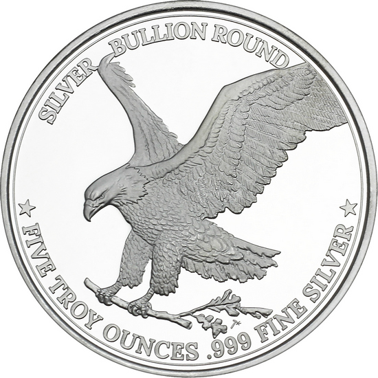 2024 Silver Eagle Replica 5oz Rounds SilverTowne