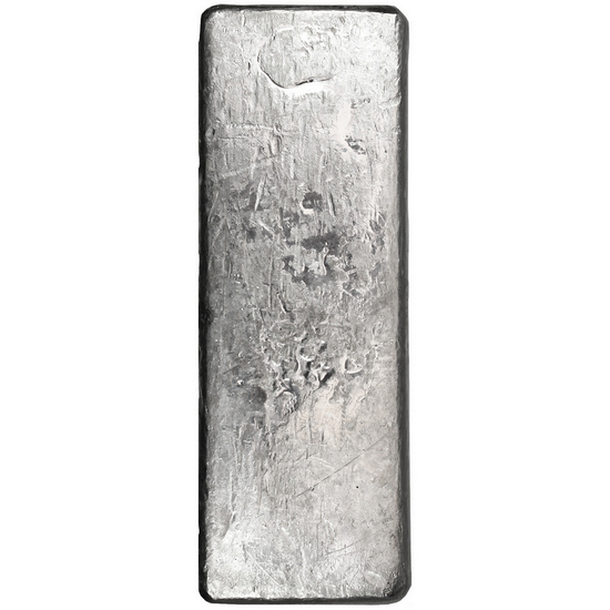 Johnson Matthey 100oz Poured .999 Silver Bar - Secondary Market Johnson Matthey 100oz Poured .999 Silver Bar - Secondary Market