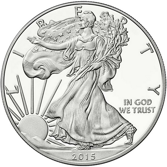 2015 W Silver American Eagle PF