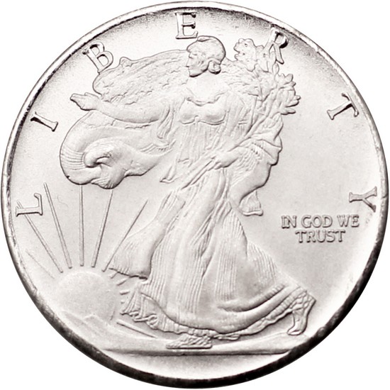 Walking Liberty Replica 1/10oz .999 Silver Medallion Walking Liberty Replica 1/10oz .999 Silver Medallion