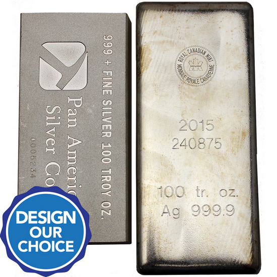 100oz .999 Silver Bar Our Choice Brand - Secondary Market